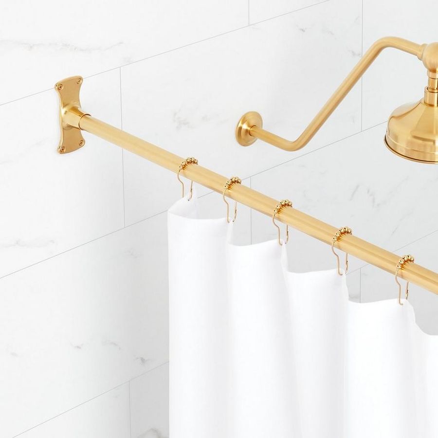 Straight Solid Brass Shower Curtain Rod added by Sarah Jackson