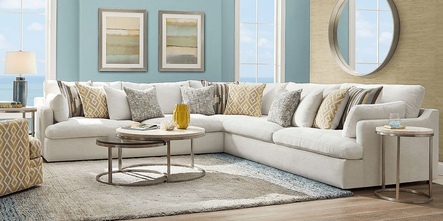 Cindy Crawford Home Aldon Park White 3 Pc Sectional added by Emily Johnson