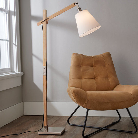 Modern Rustic Wood Arc Floor Lamp added by Andrea Sanchez