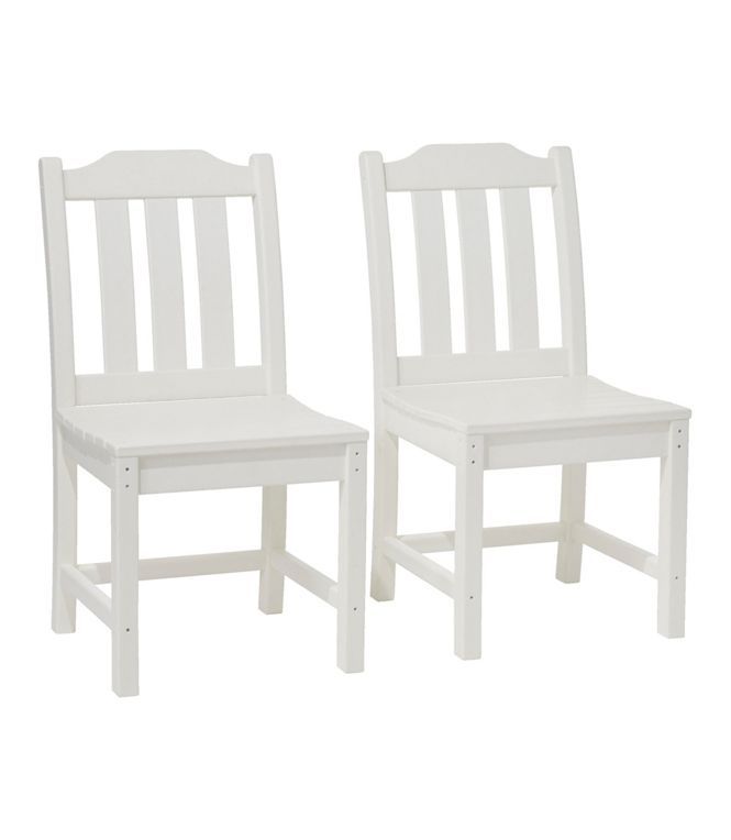 All-Weather Armless Chair, Set of Two | Patio Chairs at L.L.Bean added by Carley Chapdelaine