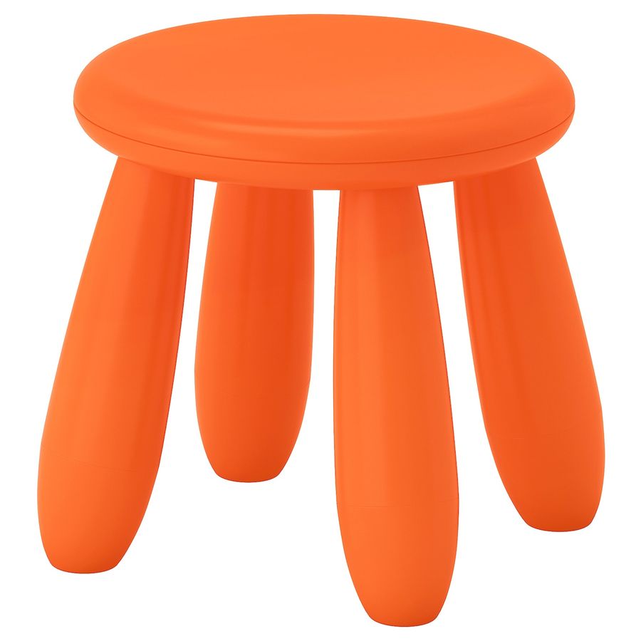 MAMMUT Children's stool, indoor/outdoor, orange - IKEA added by Lauren Hickman