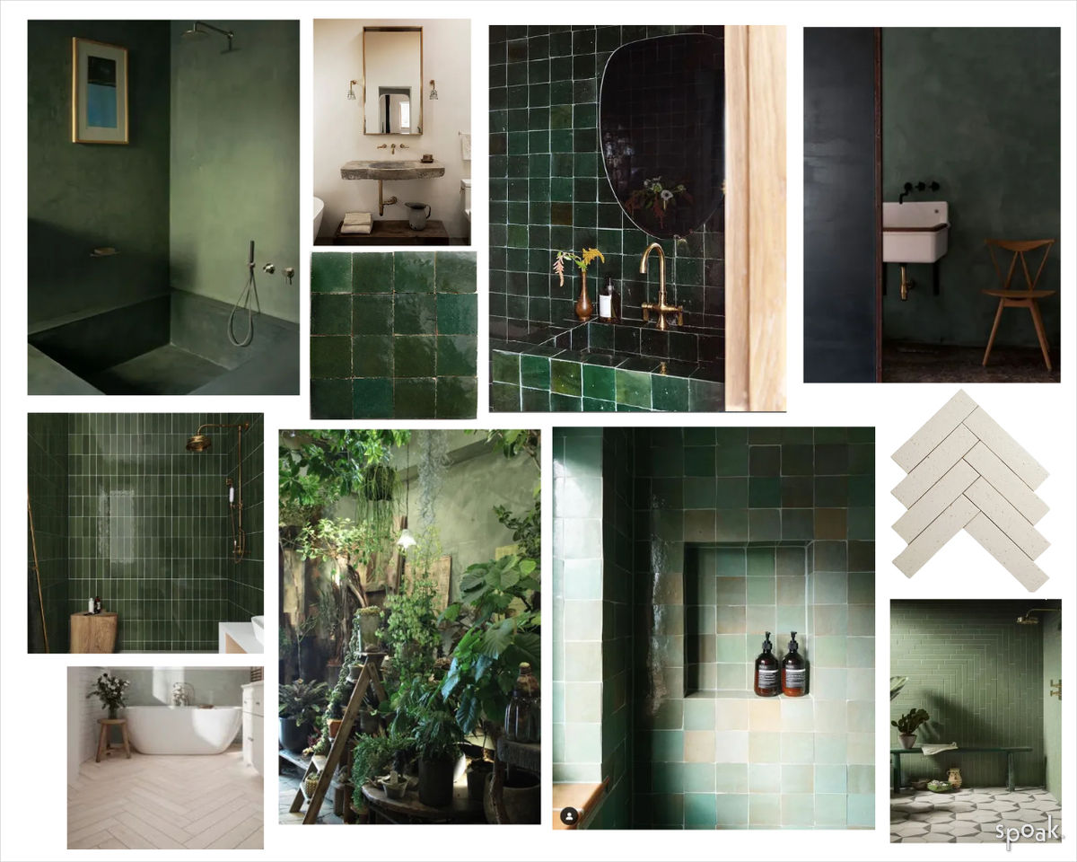 Guest Bathroom Inspiration designed by Jessica Frank