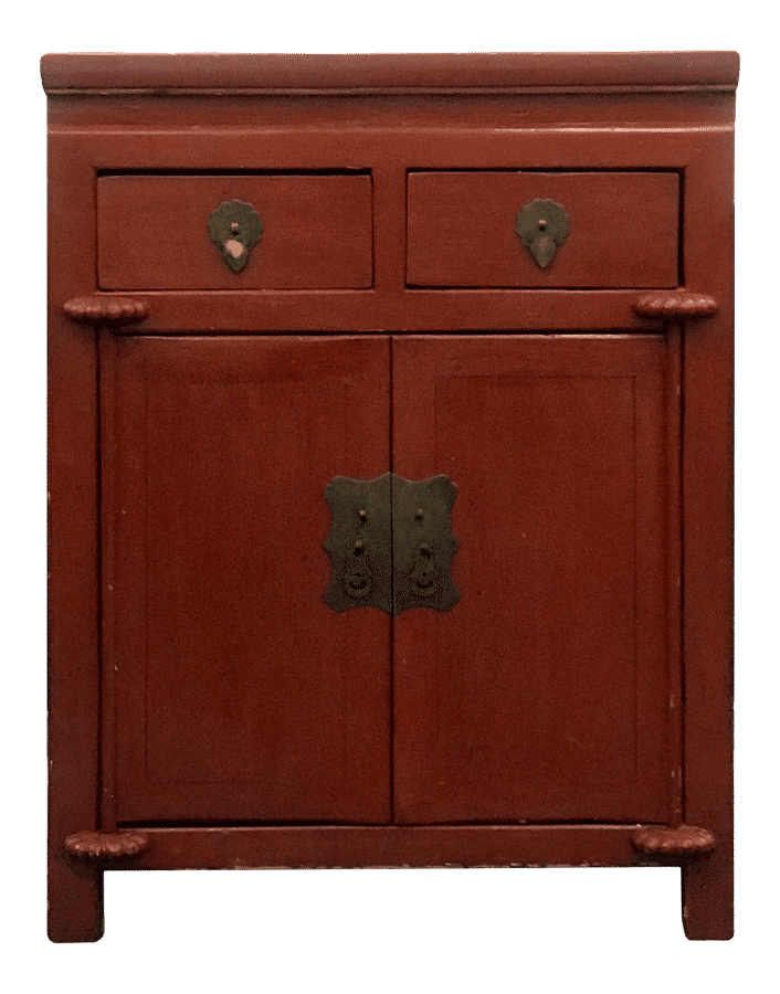 1920s Chinese Burnt-Red Lacquered Nightstand added by Julia McVeigh