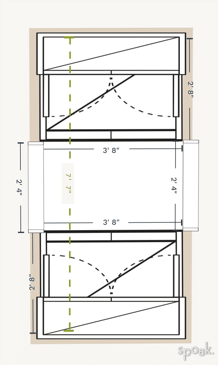 Craft Room Floor Plan designed by Heidi Sheridan