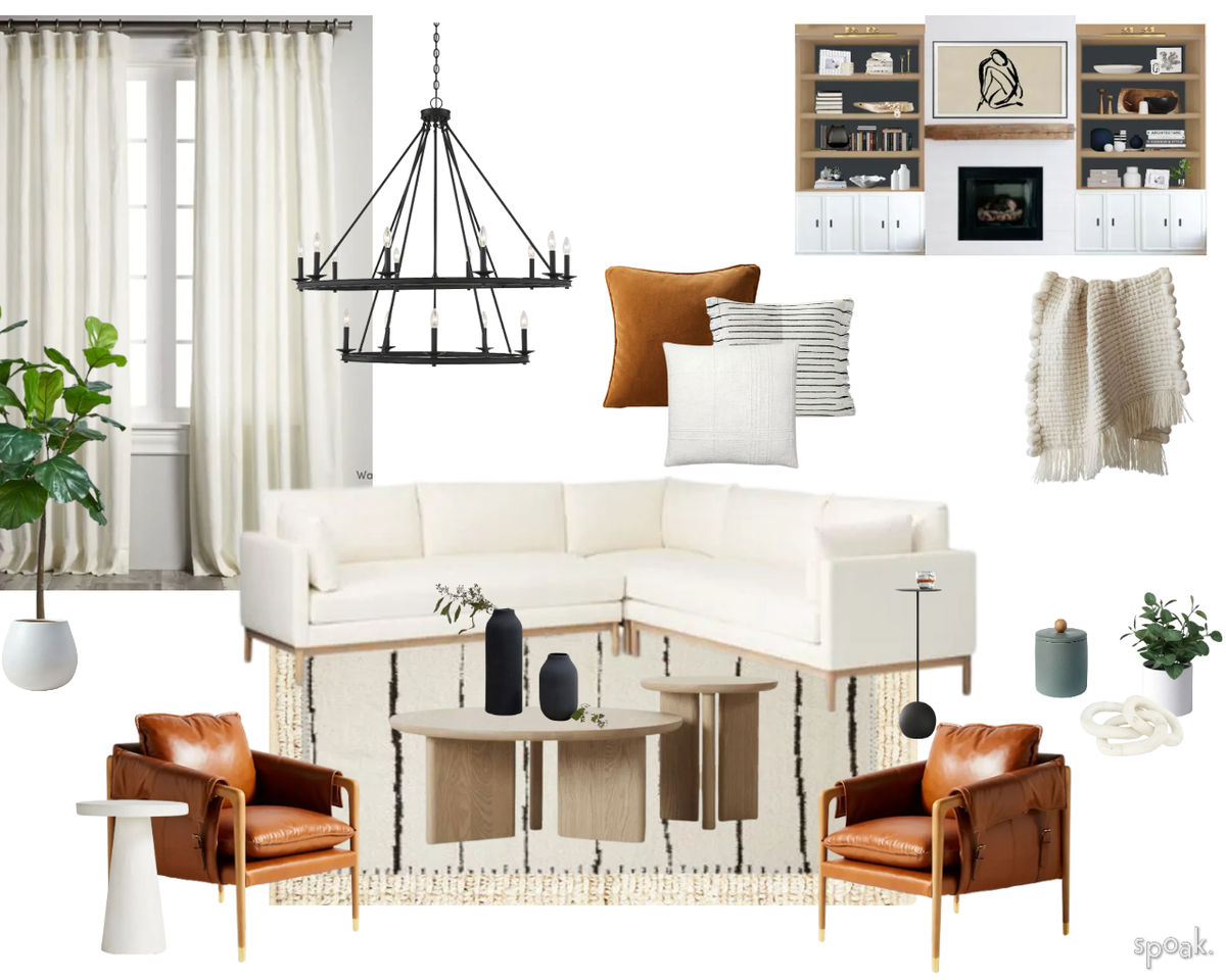 Kitchen + Living Room Inspo designed by Jamie Stellato