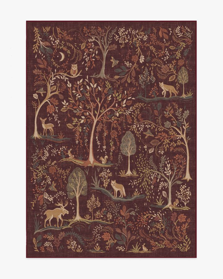 Wilder Burgundy Multicolor Rug | Ruggable added by sallie tyler