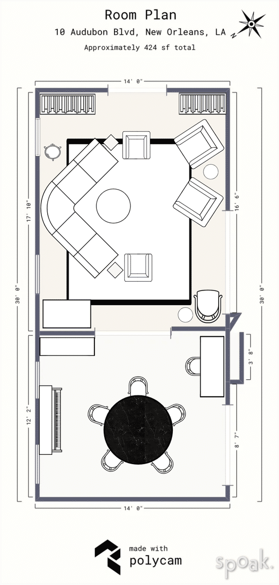 Tv Room Plan designed by Aaron Hahnselle