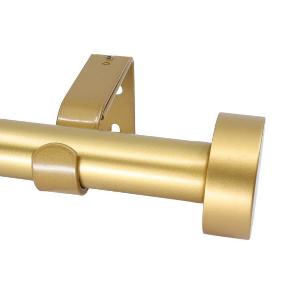 Meriville 1-Inch Diameter Single Window Treatment Curtain Rod, Vico End Cap Finial added by Azure Thompson