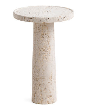18x12 Round Travertine Table | Furniture & Lighting | Marshalls added by Frances Pearce