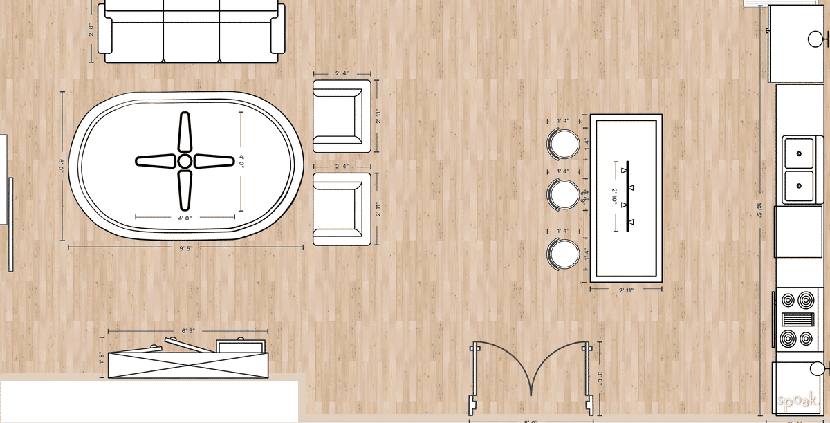 Kitchen Plan designed by Taylor Timek
