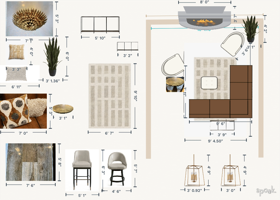 Dorm Room Plan designed by Jerilyn Gruning