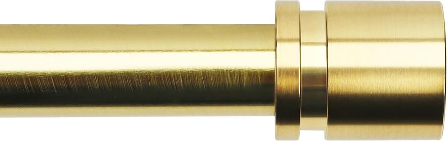 Curtain Rods for Windows 16 to 48 or 60 Inches Max Adjustable Length 1 Inch Diameter Window Curtain Rod with Aluminium Finials, Gold… added by SABi iNTERIORS