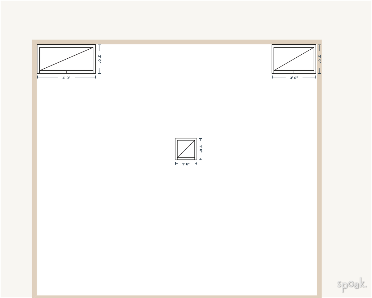 Kitchen Floor Plan designed by Trisha Wilcox