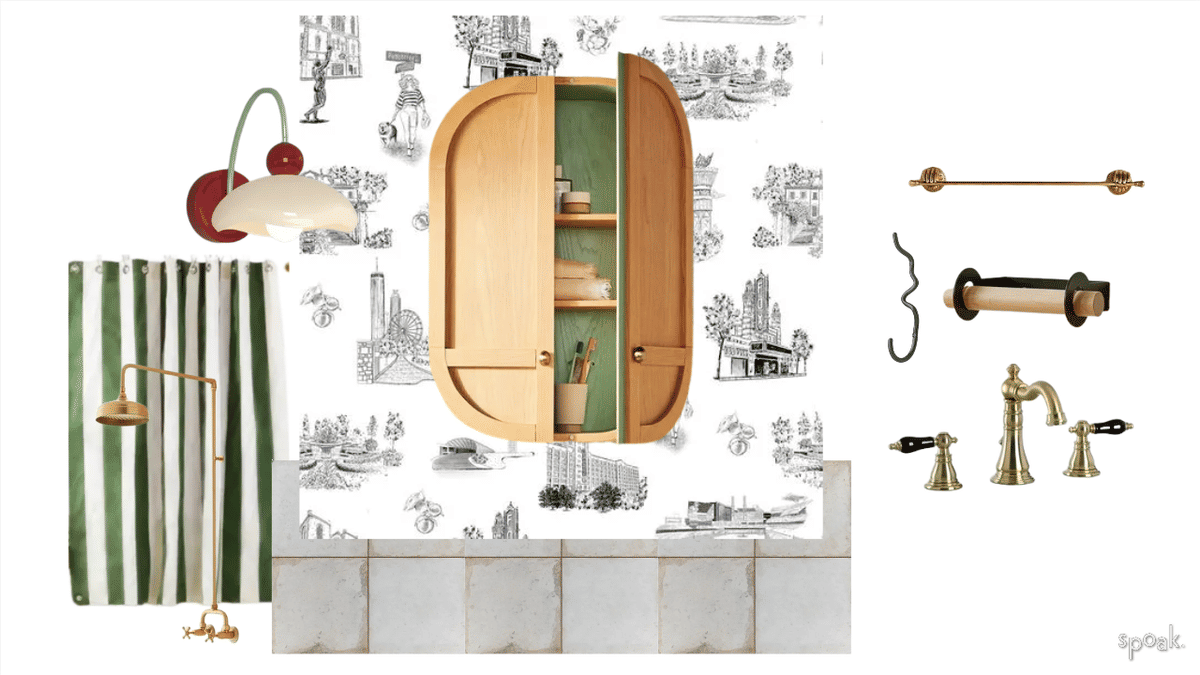 Bathroom Inspiration designed by Sarah Barnett