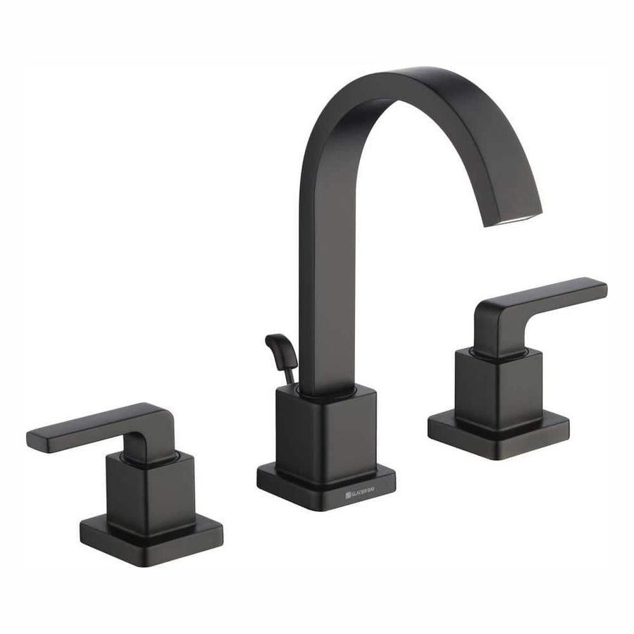 Glacier Bay Farrington 8 in. Widespread Double-Handle Bathroom Faucet in Matte Black HD67427W-6110H - The Home Depot added by Erin Vernon
