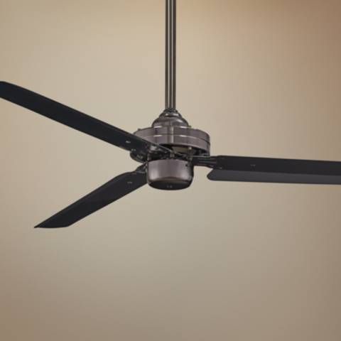 54" Minka Aire Steal Gun Metal Ceiling Fan with Wall Control - #75C20 | Lamps Plus added by Rose Jacobsen