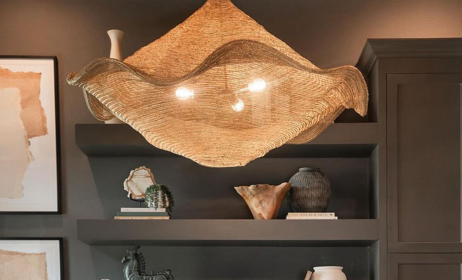 Metropolitan Marseille 40-Watt 3-Light Gilded Brass Pendant Light with Wire Mesh Shade and No Bulbs Included N1763-752 - The Home Depot added by Stephanie Jones