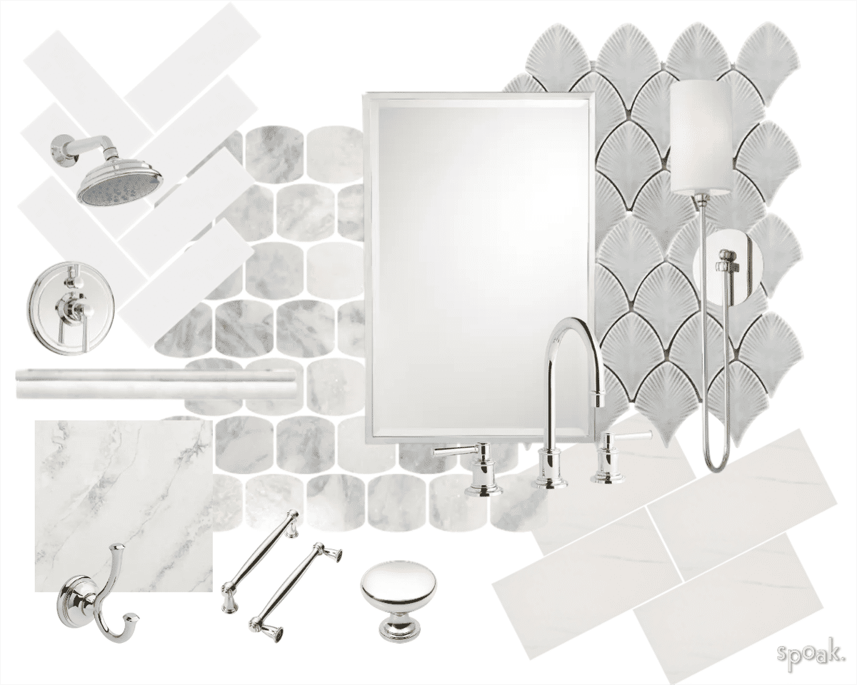 Glam Bathroom Inspiration designed by Jenni Winter