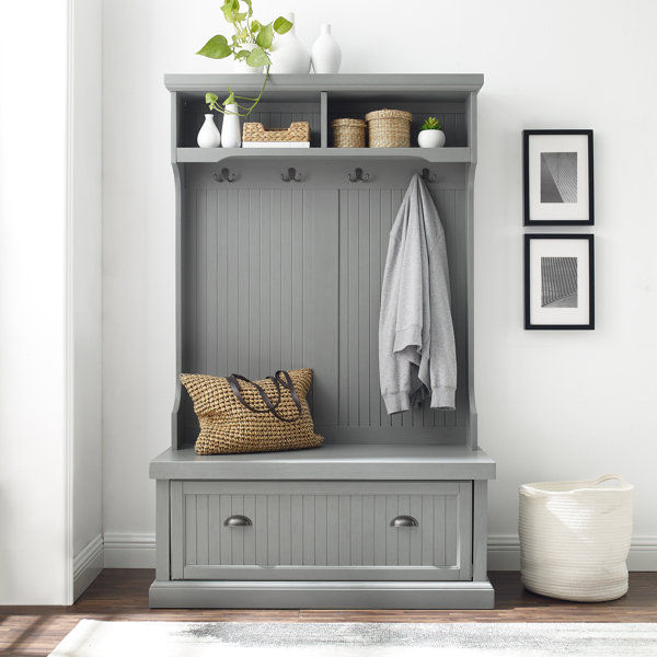 Seaside Hall Tree 40'' Wide with Bench and Shoe Storage added by HELEN SALGADO