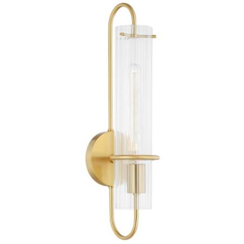 Beck 1 Light Wall Sconce Aged Brass - #427C3 | Lamps Plus added by Carley Chapdelaine