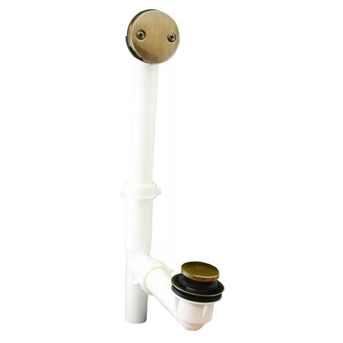 Jones Stephens P3752AB Antique Brass Toe Touch Waste & Overflow Kit Pvc added by Sarah Jackson