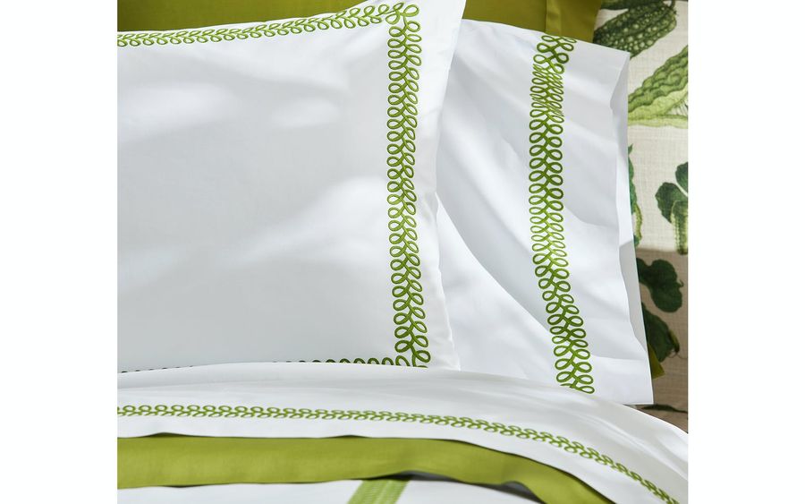 Astor Braid Duvet Cover | Matouk Luxury Linens added by Sarah Patel