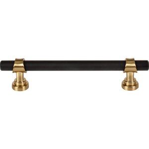 Asbury Collection - Bit 5 1/16" Centers Bar Pull in Flat Black and Honey Bronze by Top Knobs added by Morgan Van Roekel