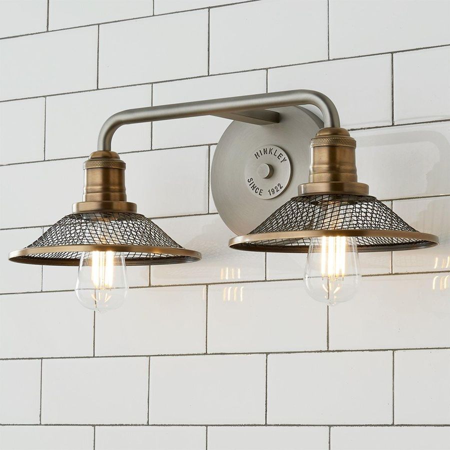 Retro Warehouse Shade Vanity Light - 2 Light added by Stacia Fridley