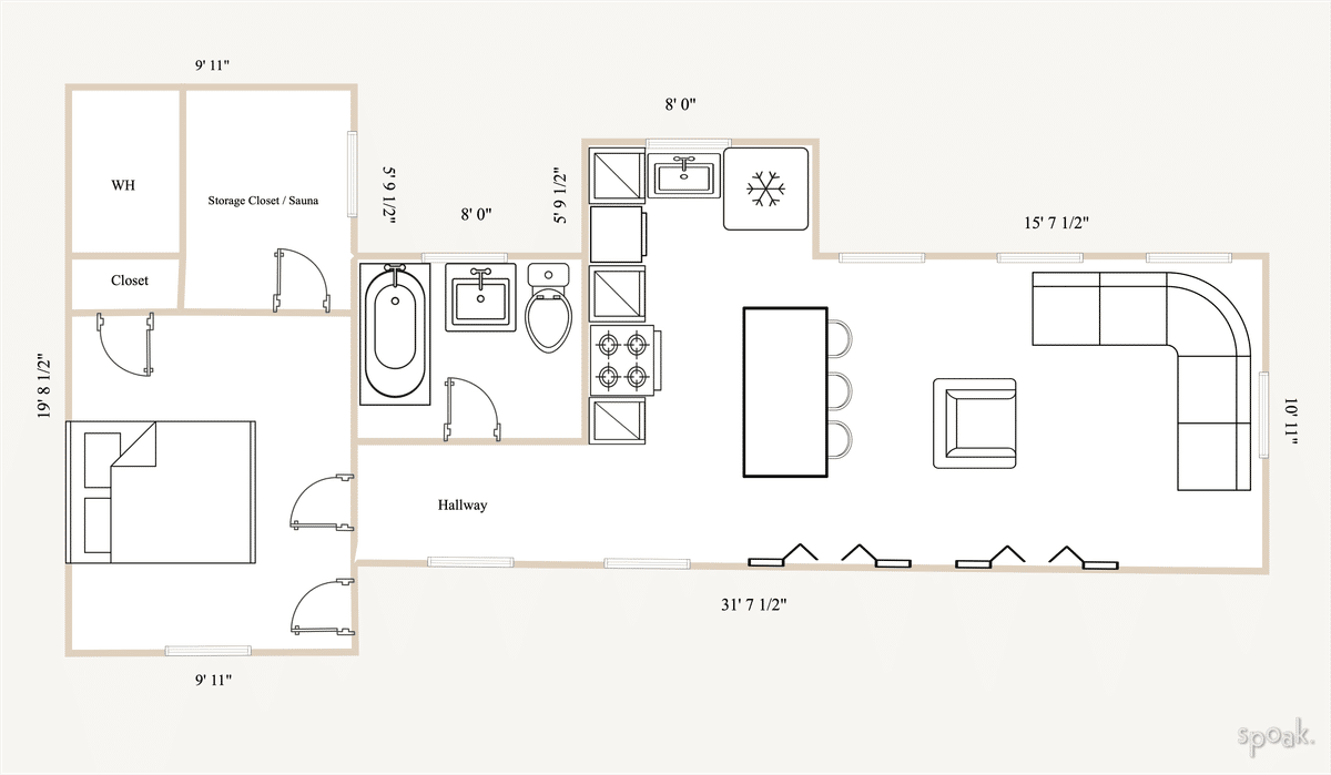 Multi story apartment layouts and floor plan ideas.