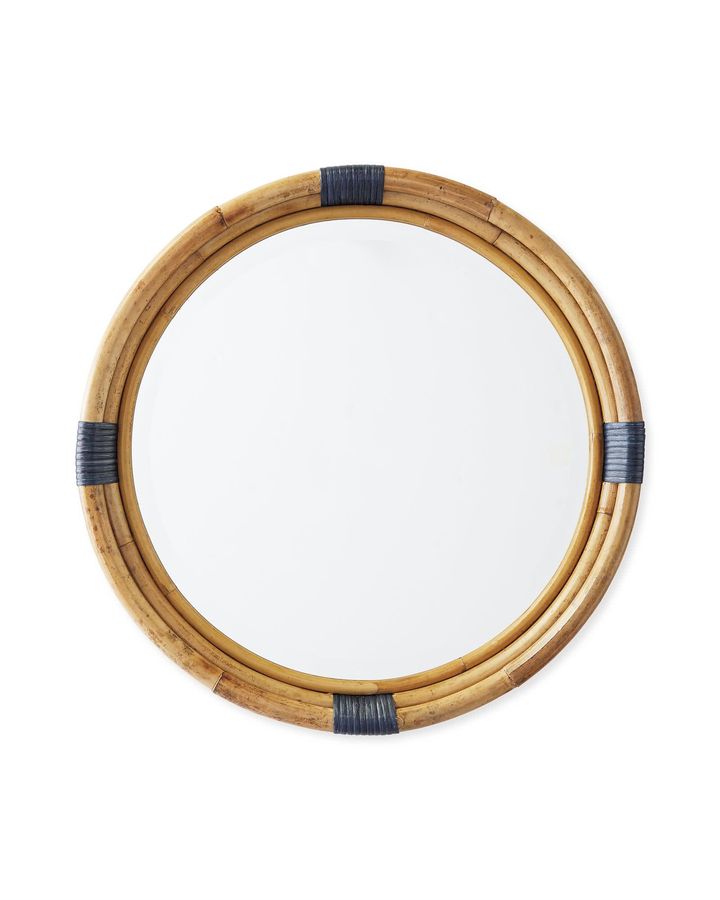 Montara Rattan Mirror - Navy added by Marisa Bettencourt