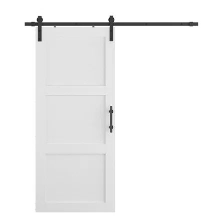 LDB_BUILDING 84'' Solid Manufactured Wood Barn Door with Installation Hardware Kit | Wayfair added by Lily Keister