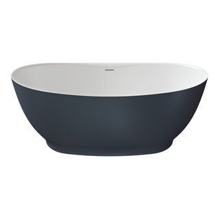Perlato Vittoria Eco-Lapistone Freestanding Tub, 59" - Contemporary - Bathtubs - by Perlato | Houzz added by HELEN SALGADO