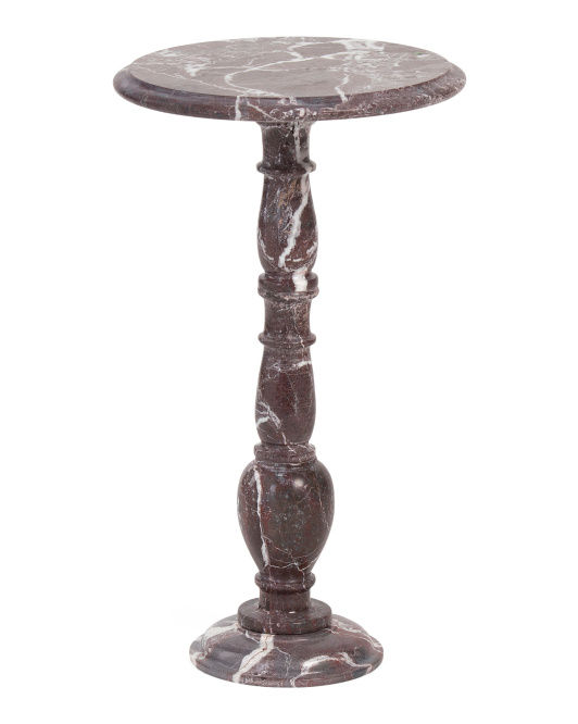 14x24in Solid Marble Shaped Base Table added by Where The Heart Is Designs