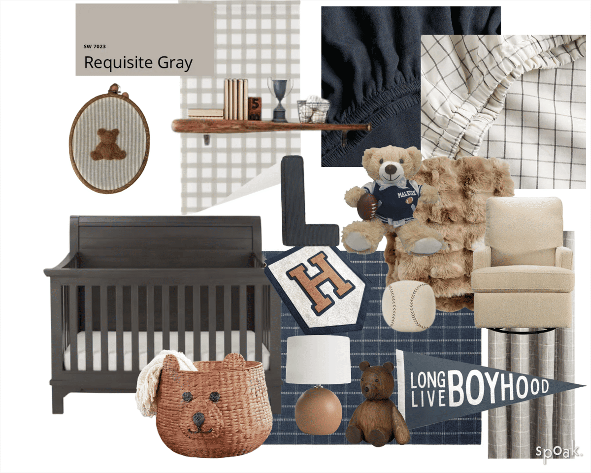 Black Nursery Inspo designed by Kristina Blackford