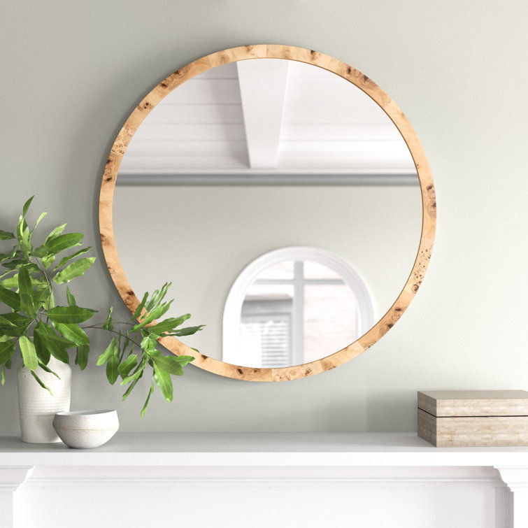 Almont Wood Round Wall Mirror added by Aleja Calderón