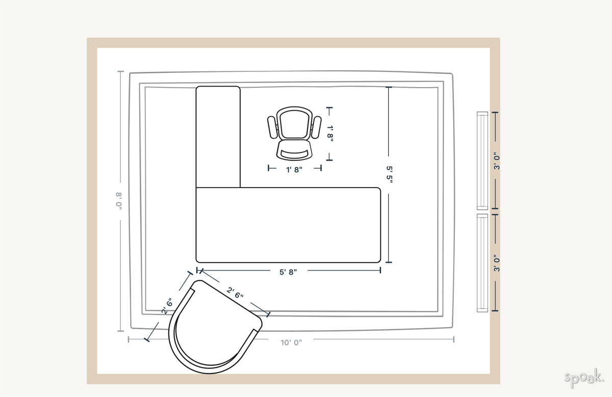 Office Layout designed by Kelly Majkowski