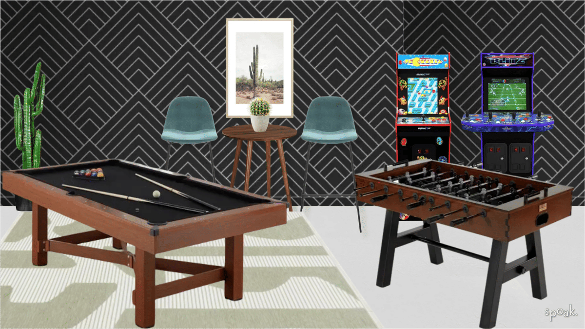 Black Game Room Ideas designed by Chloe C