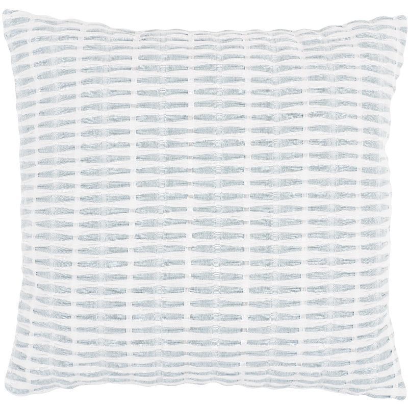 KAF Home Pleated Please Throw Pillow  With Feather Filled Insert, 20" x 20"-Navy added by HELEN SALGADO