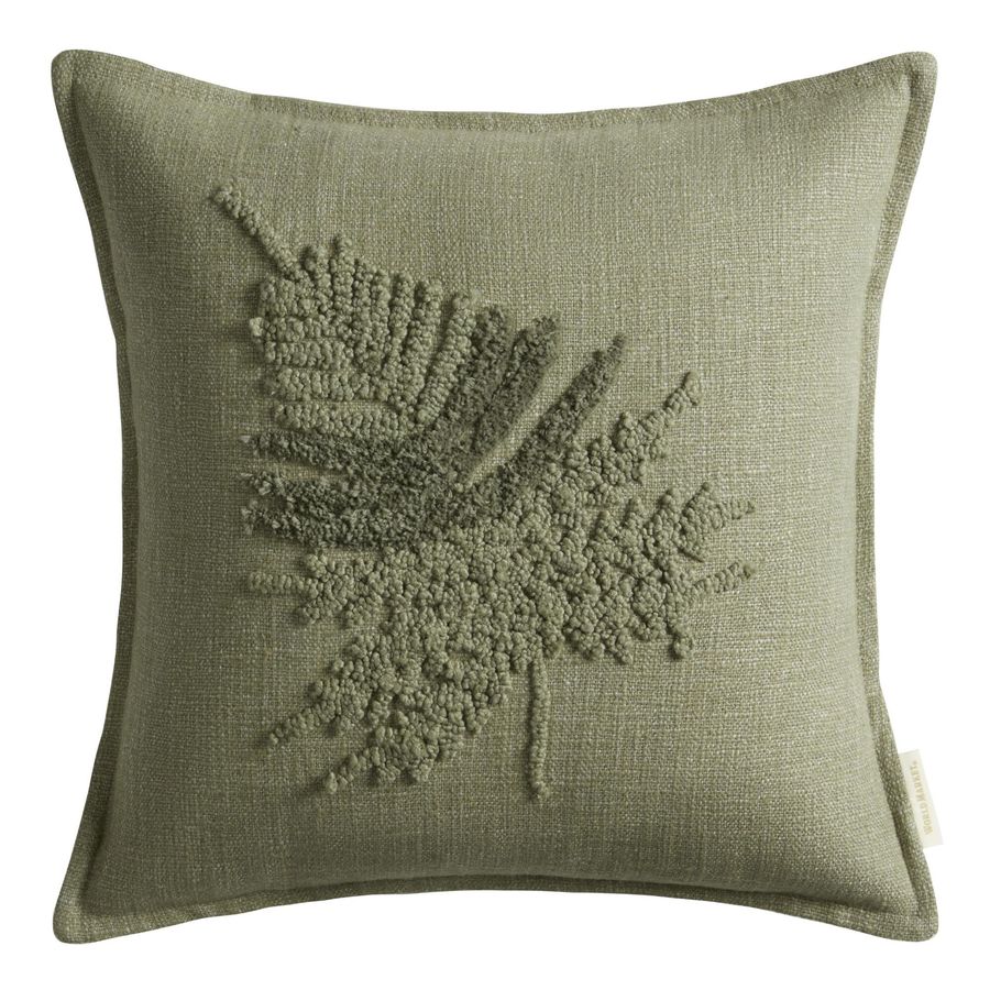 sage green tufted pillow added by Jennifer Cook