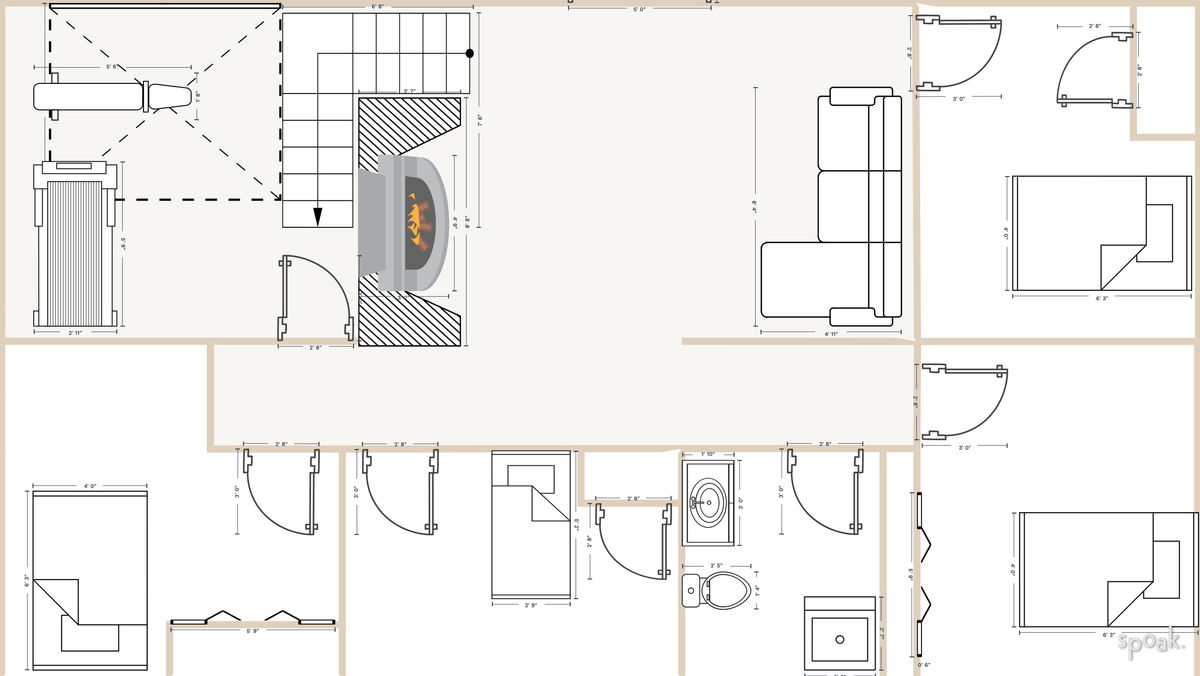 Basement Floor Plan designed by Jessie meadlock