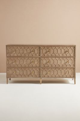 Textured Trellis Six-Drawer Dresser added by Becca Smith