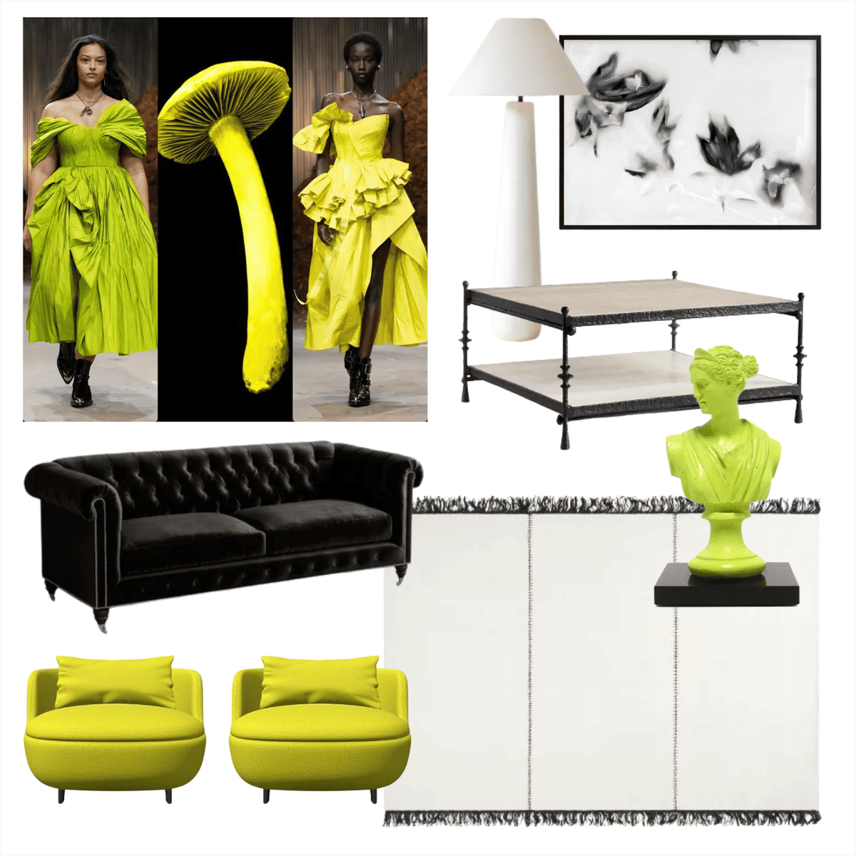Kitchen + Living Room Inspiration designed by Eliza Teixeira