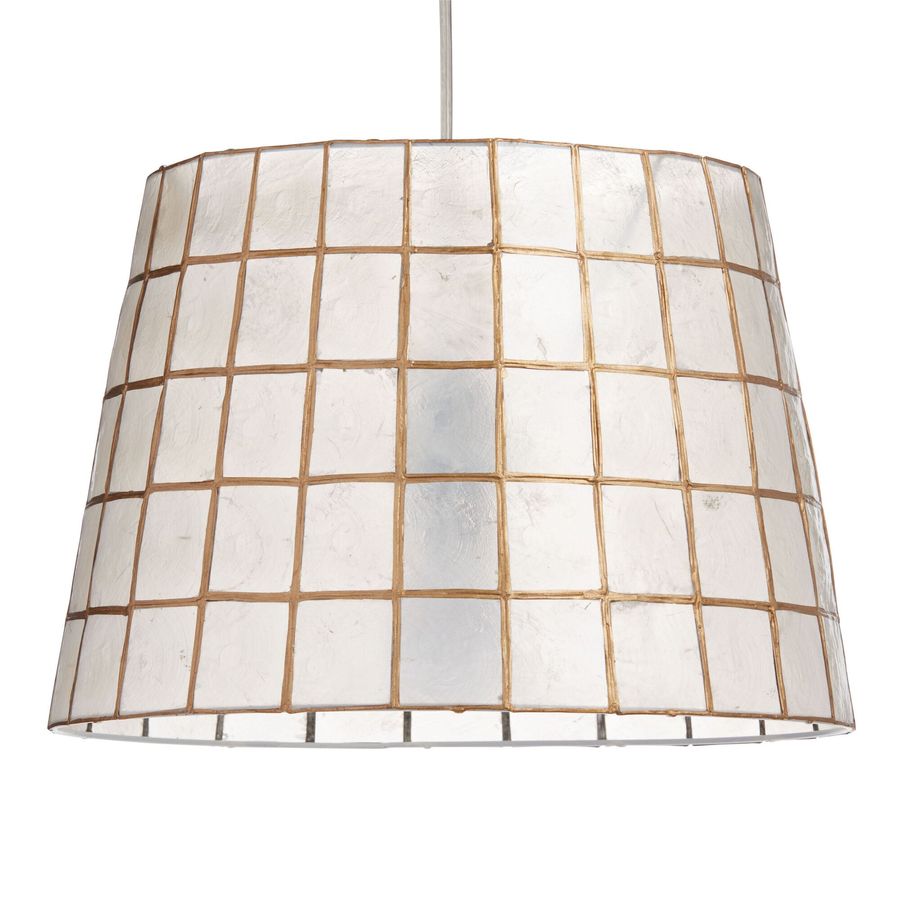 Gold Capiz Tapered Table Lamp Shade - World Market added by Kelli French