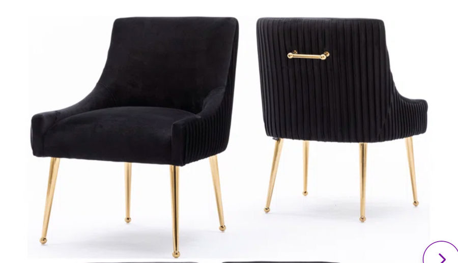 Baudel Velvet Side Chair set of 4 added by Aliyah Gluckstadt