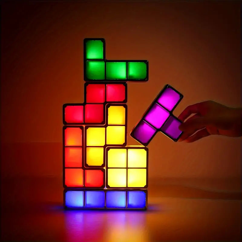 Gift Night Light Stackable Led 7 Colors 3d Puzzles Night - Temu added by Sarah Jackson