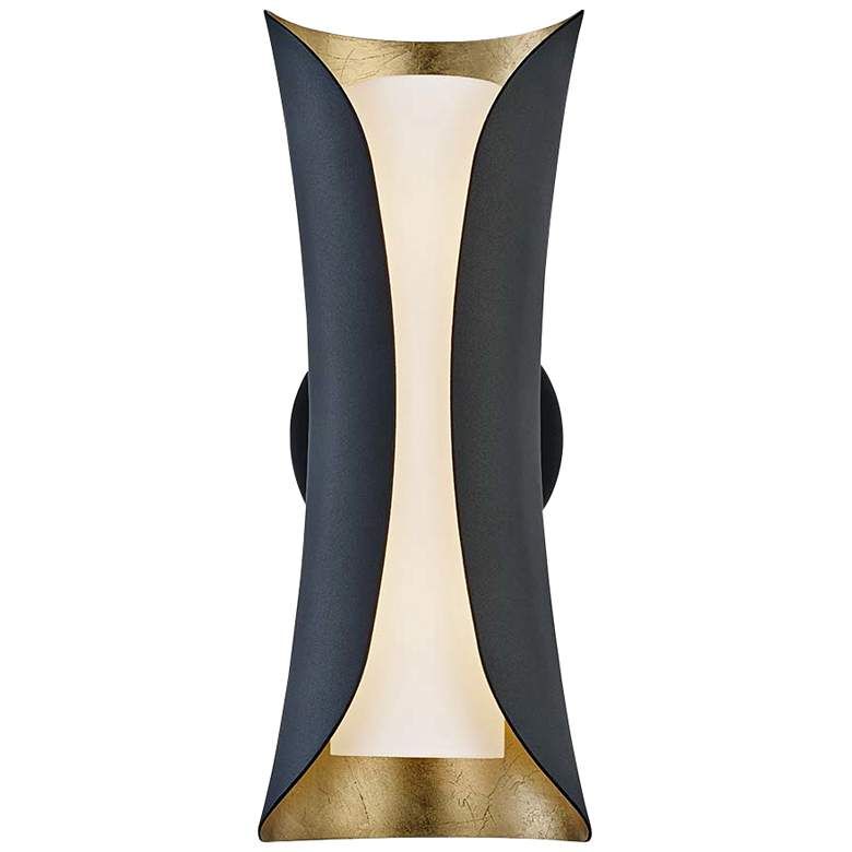 Mitzi Josie 17" High Gold Leaf and Black Wall Sconce added by Laura Kaufmann