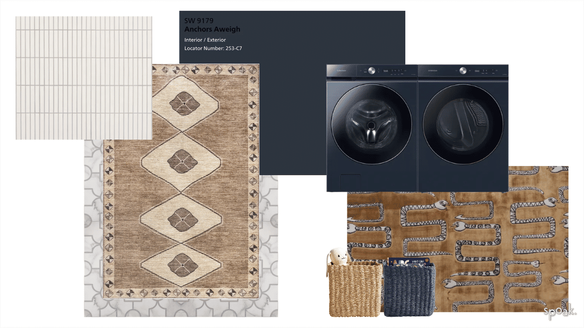 Laundry Room Inspo designed by Jasmine Rolle