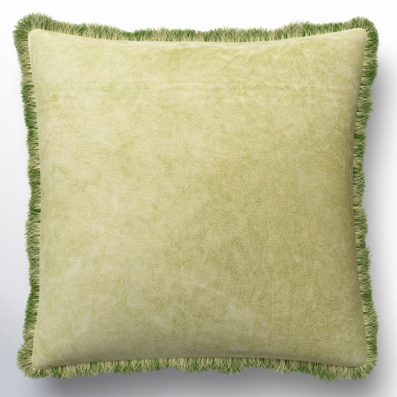 Steph Fringed Cotton Throw Pillow added by Alex Ravsten