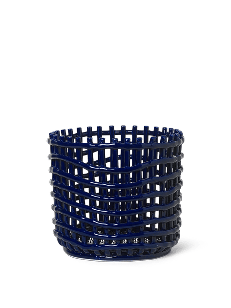 Ceramic Basket in Blue - Large by ferm LIVING added by Caitlin Ackerman