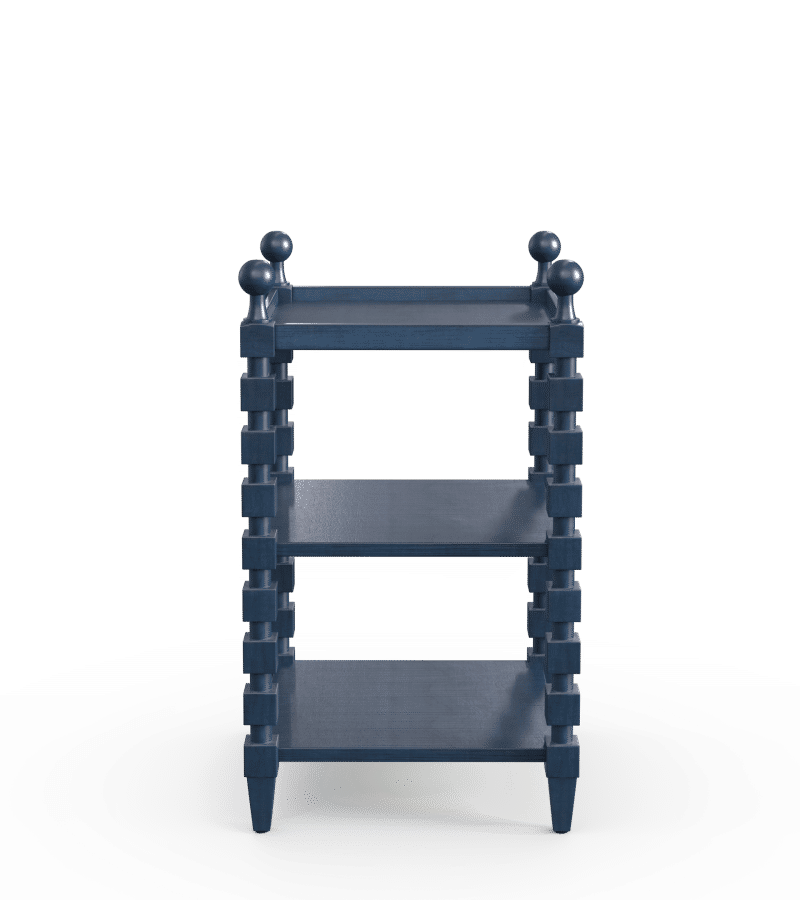 Huxley Side Table - Pure Indigo Blue | OKA US added by Kendall Crosby